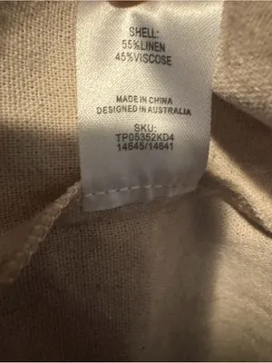 Meshki Tasha Oversized Linen Shirt - Natural - Size Small (NWOT) thumbnail 6