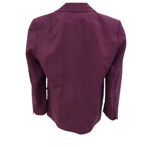 Farm Rio Burgundy straight blazer M thumbnail 4
