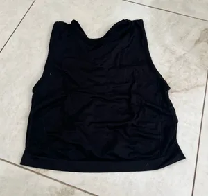 NEW ALALA Black Crop Tank Top Size Small thumbnail 1