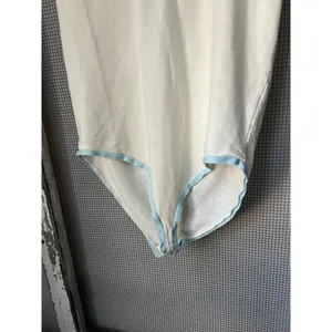 Free People Intimately V Neck Bodysuit Ribbed Tennis Country‎ Club Preppy large thumbnail 6
