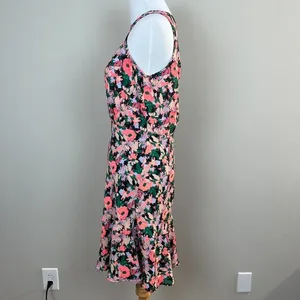 J Crew Mercantile Dress 2 Draped‎ Waist Floral Multicolor A-Line Sleeveless thumbnail 7