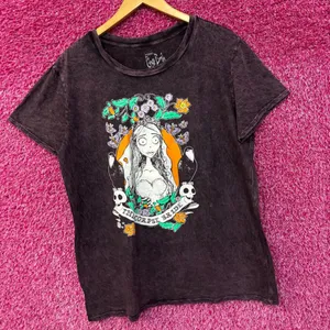 Tim Burton Corpse Bride Mineral Wash Women’s Tshirt size XL thumbnail 3