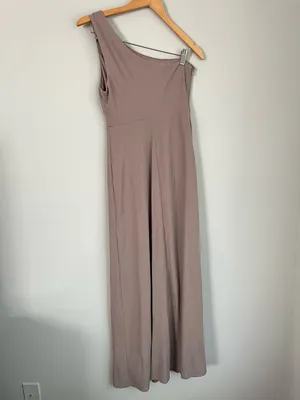 Birdy Grey Kira One Shoulder Bridesmaid Dress Size Small Taupe thumbnail 7