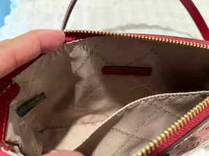 Michael Kors Mettalic red MK crossbody/handbag purse thumbnail 3