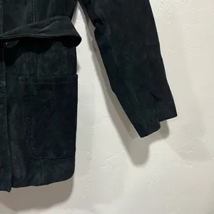 Firenze Leather Factory Suede Leather Jacket Black thumbnail 3