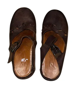 Zeeta Brown Leather Mary Jane Mules Shoes Size 6.5 thumbnail 1