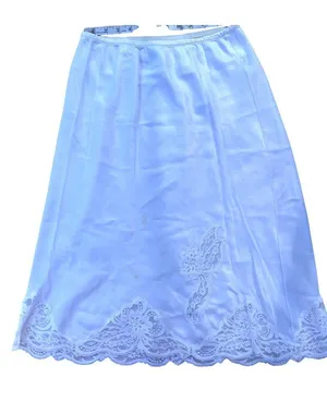 Wonder Maid White Half Slip With Lace Hem Non-Cling Size M Made In USA 21t thumbnail 1