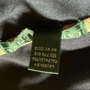 Lauren Ralph Lauren Active Jacket Women's‎ L Black Metallic Gold Crest Trim thumbnail 7