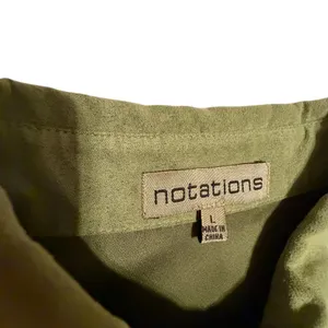 Notations Womens Olive Green Faux Suede Button Down Shirt MSDB0112 Large thumbnail 2