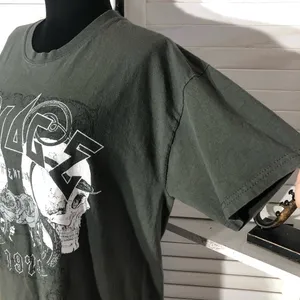 PrettyLittlething gothic T-shirt skull roses oversized white gray cotton Sz M thumbnail 7