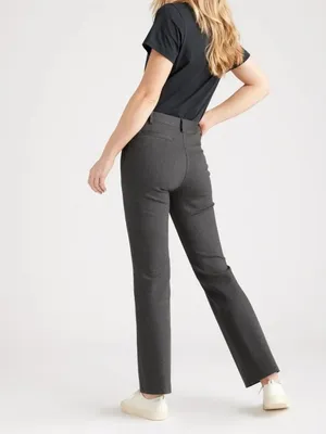 Quince Ultra Stretch Ponte Bootcut Pant Charcoal Grey Medium thumbnail 10