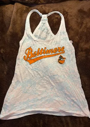 MLB Orioles Baseball Tank Top Orange thumbnail 1