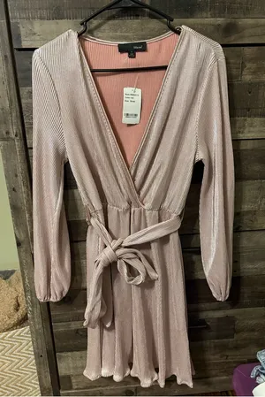 Pink Pleated Women's Dress Size undefined thumbnail 1