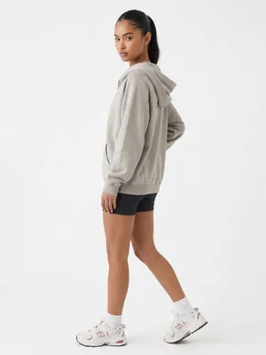 The Essential Everyday Zip-Up Hoodie | Stone Grey thumbnail 2