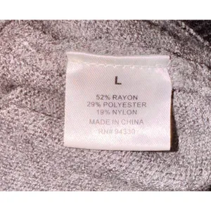 Allison Joy Gray Long Split‎ Tie Bell Sleeve Sweater Women Sz Large Feminine Bow thumbnail 8