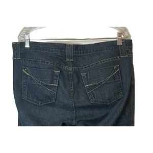 GAP Jeans Womens Size 12 Blue Low Rise Bootcut Embroidered Pockets Zip Close thumbnail 5