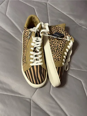 American Eagle Faryl Robin Animal Print High Top Sneakers Size 7 NWT thumbnail 3