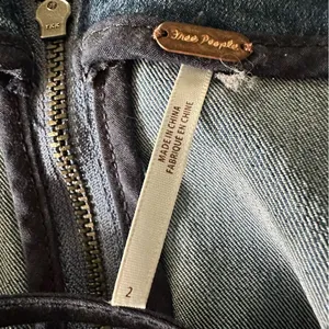 Free People Denim Panel Mini Skirt - Light Blue thumbnail 3