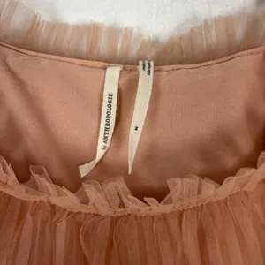 Anthropologie Pleated Tulle Tank in Peachy Pink Balletcore Whimsical Size Medium thumbnail 4