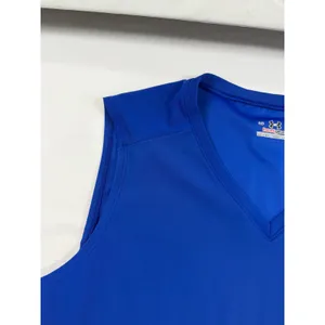 Under Armour HeatGear Royal Blue V-Neck‎ Compression Tank Top Large RN 96510 thumbnail 11