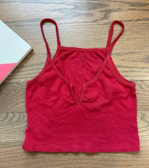 Brandy Melville Red Crop Top thumbnail 1