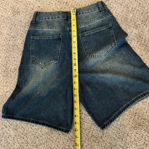 NWT Dazy Wide-Leg Denim Shorts Size M | Festival Concert Beach K-Pop Streetwear thumbnail 4