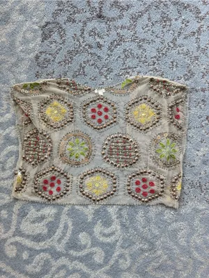 Moyna Sheer Beaded Embroidered Bolero Cardigan Small thumbnail 4