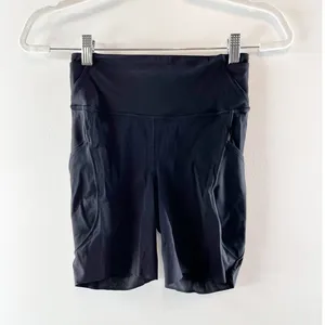 Lululemon Fast and Free High-Rise Bike Shorts 6" With Pockets Black 4 thumbnail 4