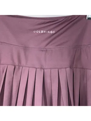 Gold Hinge Mauve Pleated Tennis Skort Size M thumbnail 6