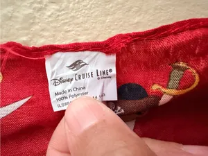 Disney Pirates of the Caribbean Red Bandana Scarf thumbnail 4