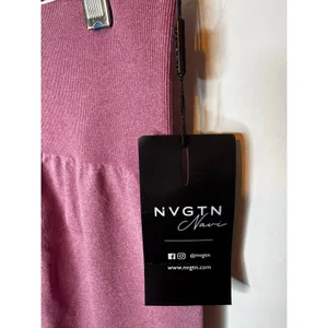 NVGTN Mauve Purple Contour Seamless High Waisted Workout Gym Leggings Size M thumbnail 6