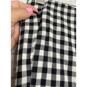 J.‎ Jill Gingham Pants Womens 8 Petite Black White Excellent Side Zip Stretch thumbnail 3