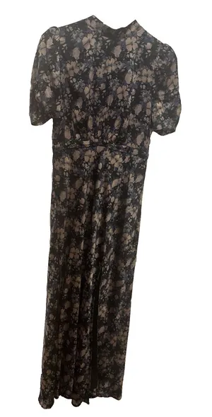 Astr The Label Floral Mock Neck Maxi Dress Sz L thumbnail 1