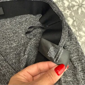 NWT Aritzia Babaton Rico Skirt Marled Gray Long Side Slits‎ Medium Minimalist thumbnail 9