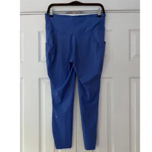 Lululemon Fast and Free High-Rise Crop 23 Nulux Blue Running Leggings Size 12 thumbnail 2