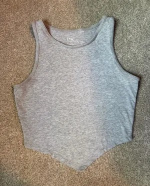 PacSun Pac Cares Gray High Neck Tank Top thumbnail 1