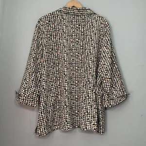 Apparenza Plus Size 24W Stretch Geometric Retro Polka Dot Artsy Y2K Disco Top thumbnail 7