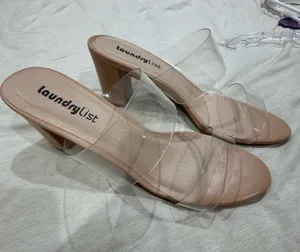 LaundryList clear/nude Heels Size 10 thumbnail 1