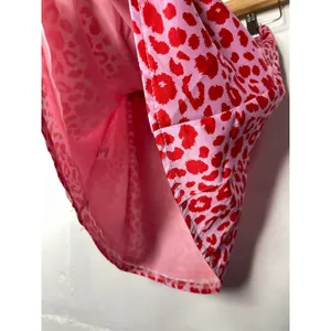 NEW Princess Polly Quinny Mini Skirt Pink Red Cheetah Mini Skirt US 0 thumbnail 5