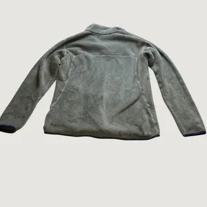 Patagonia Re-Tool Snap-T Fleece Pullover Grey Purple Trim Womens XL thumbnail 8