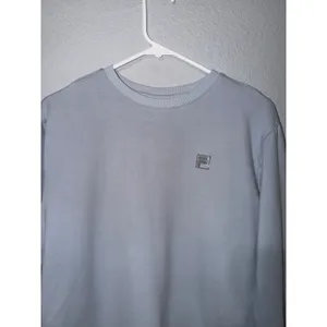 Fila Women Medium Light Blue Crewneck Sweatshirt Cotton Blend French Terry Retro thumbnail 12