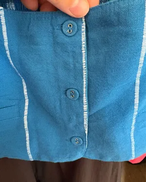 Free People Blue Top Crop thumbnail 3