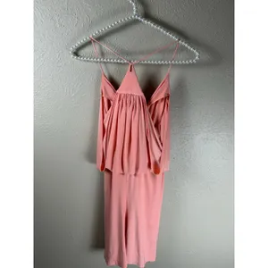 MISA Los Angeles Dress Size Medium Coral Peach Tie Front Bow Cocktail Party Mini thumbnail 10
