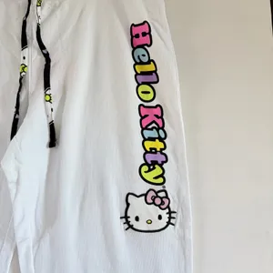 Hello Kitty Sanrio Lightweight White Waffle Knit Pajama Pants XL NWT thumbnail 4