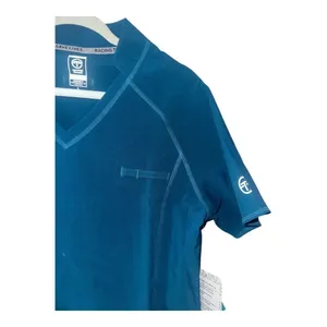 Essential Threads Womens Caribbean Blue Scrub‎ Set, Large thumbnail 3