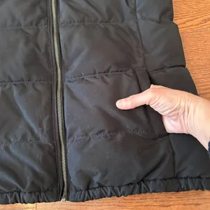 Old Navy Fleece Lined Waist Length High Neck Vest Size Small Gorpcore Full Zip thumbnail 6