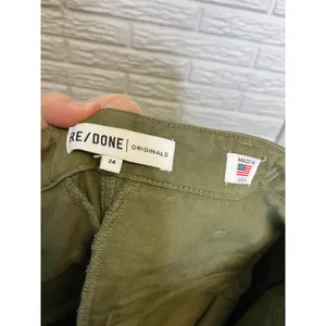Re/Done originals army green cargo pants made In USA women's size 24 Grunge‎ thumbnail 8