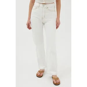 BDG Urban Outfitters‎ Jeans Womens 24 White Slim Straight Raw Hem Frayed thumbnail 2