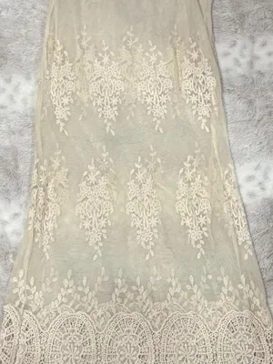 Free People Women's Cream and White Dress thumbnail 2