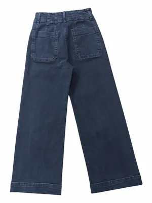 Pilcro Anthropologie The Skipper Black Wide Leg Jeans thumbnail 2